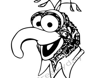 SVG - Gonzo the Great - The Muppets' Quirky Daredevil - Digital Download - Cut File