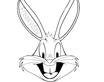 SVG - Bugs Bunny - The Iconic Looney Tunes Rabbit - Digital Download - Cut File