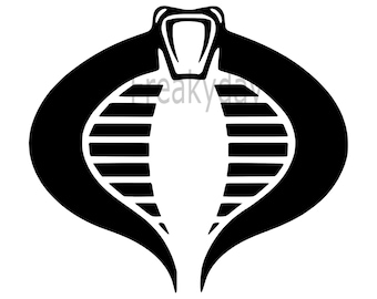 SVG - embleem cobraslang - cobrasilhouet - digitale download - bestand knippen