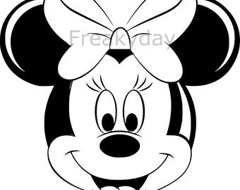 SVG - Minnie Mouse - The Iconic Disney Diva - Digital Download - Cut File