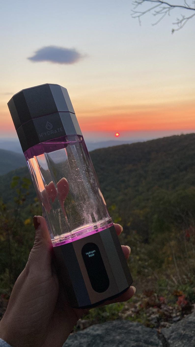 H2YDRATE - Botella de agua de hidrógeno: 6500 PPB Bienestar supercargado en tus manos imagen 3
