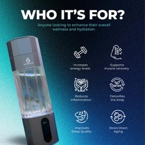 H2YDRATE - Botella de agua de hidrógeno: 6500 PPB Bienestar supercargado en tus manos imagen 6