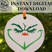 Grinch Face Christmas Ornament SVG DXF PNG Digital Download - Etsy