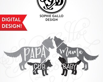 Free Free 319 Baby Wolf Svg SVG PNG EPS DXF File