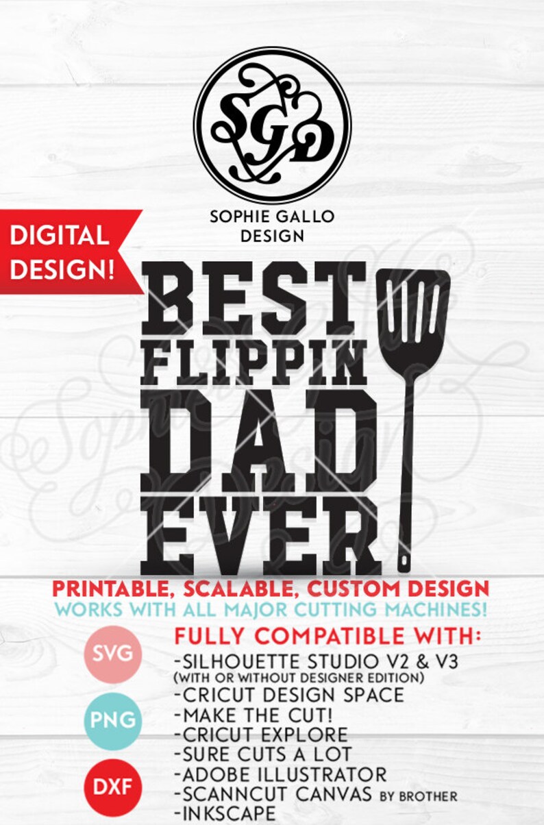 Download Best Flippin Dad Ever Quote SVG DXF PNG digital download ...