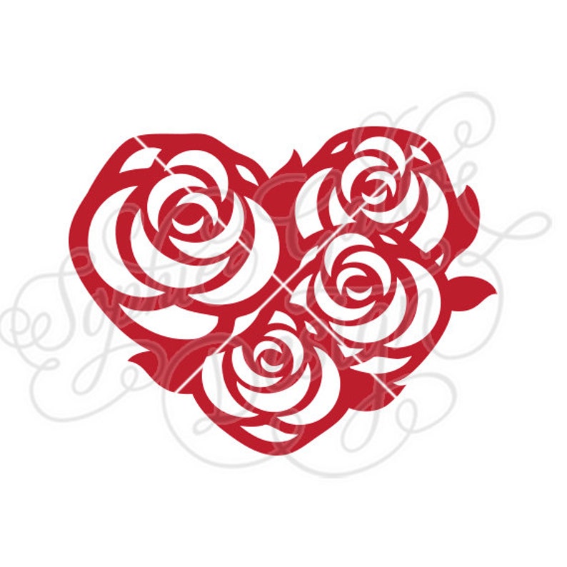 Free Free Heart Rose Svg 732 SVG PNG EPS DXF File