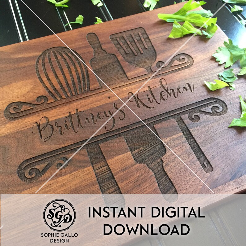 Download Kitchen Baking Monogram SVG DXF PNG digital download file ...