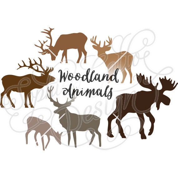 Wild Woodland Creatures SVG DXF Digital Download Files for - Etsy