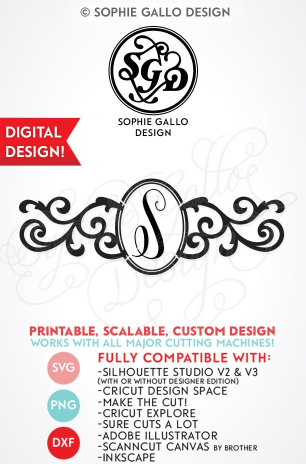 Download Adsdress Monogram Svg - Layered SVG Cut File - Download ...