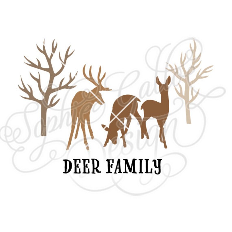 Free Free 278 Deer Family Svg SVG PNG EPS DXF File