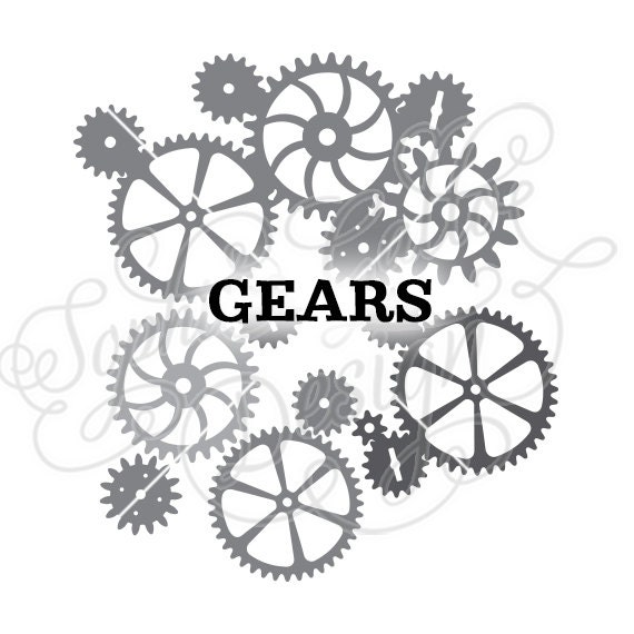 Gears Cogs Steampunk Svg Dxf Digital Download Vector File Etsy - roblox steampunk template