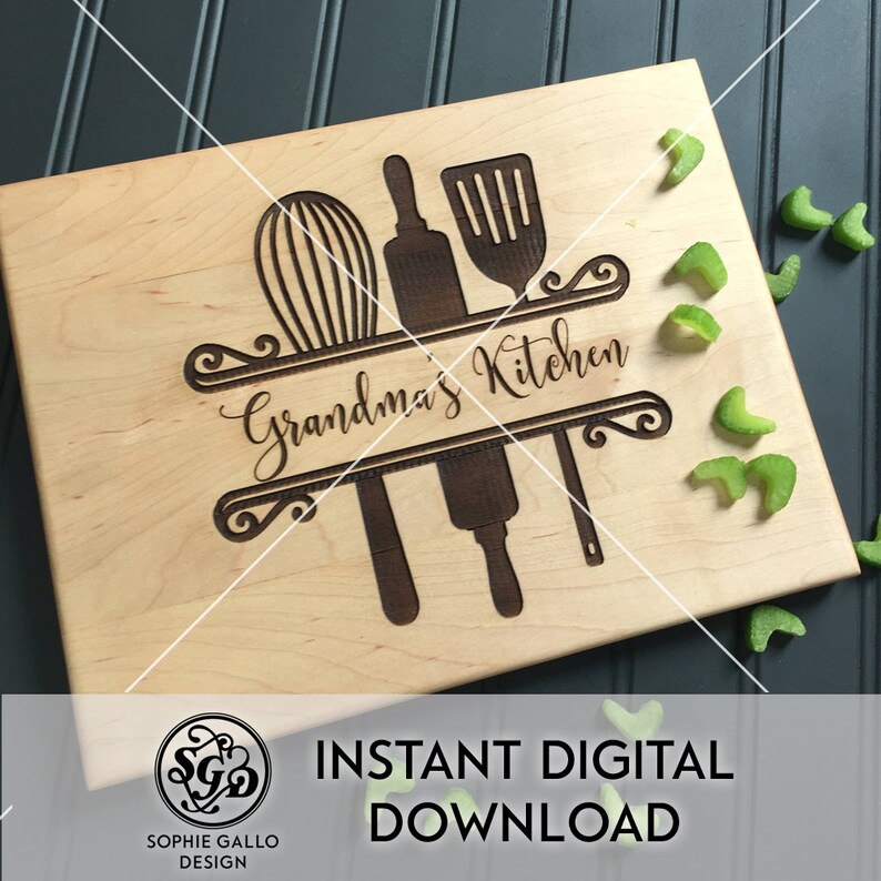 Download Kitchen Baking Monogram SVG DXF PNG digital download file ...