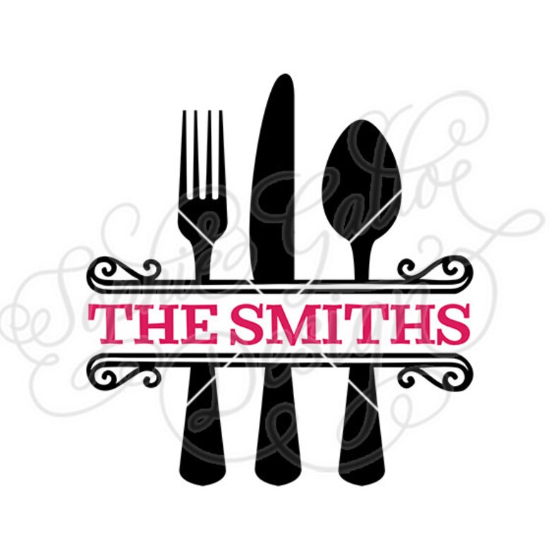 Download Kitchen Family Monogram SVG DXF PNG digital download file ...