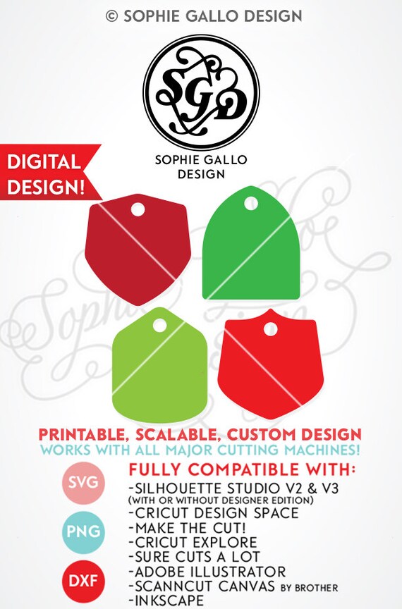 Download Free Christmas Gift Tags Set Svg Dxf Png Instant Digital Etsy SVG DXF Cut File