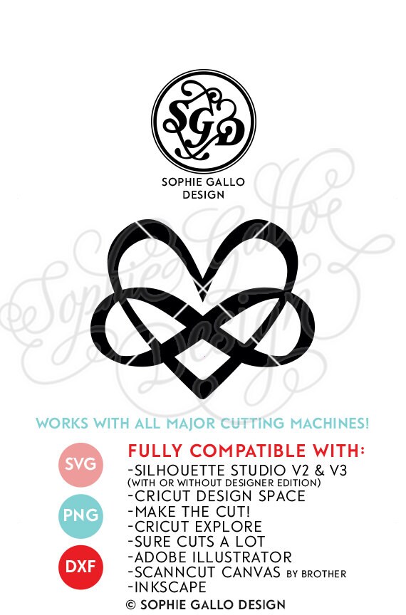 Love Forever Infinity Svg Dxf Png Digital Download Files Etsy