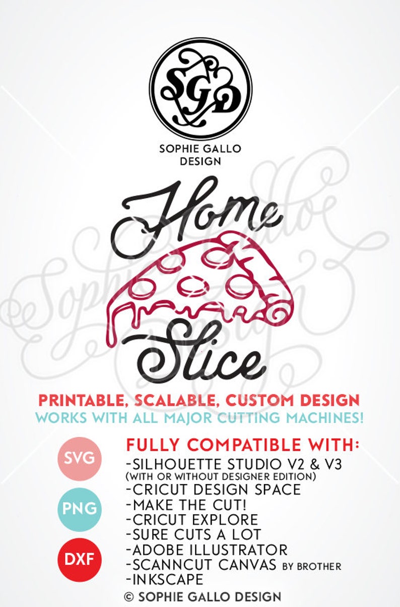 Download Home Slice Pizza Quote SVG DXF PNG digital download files ...