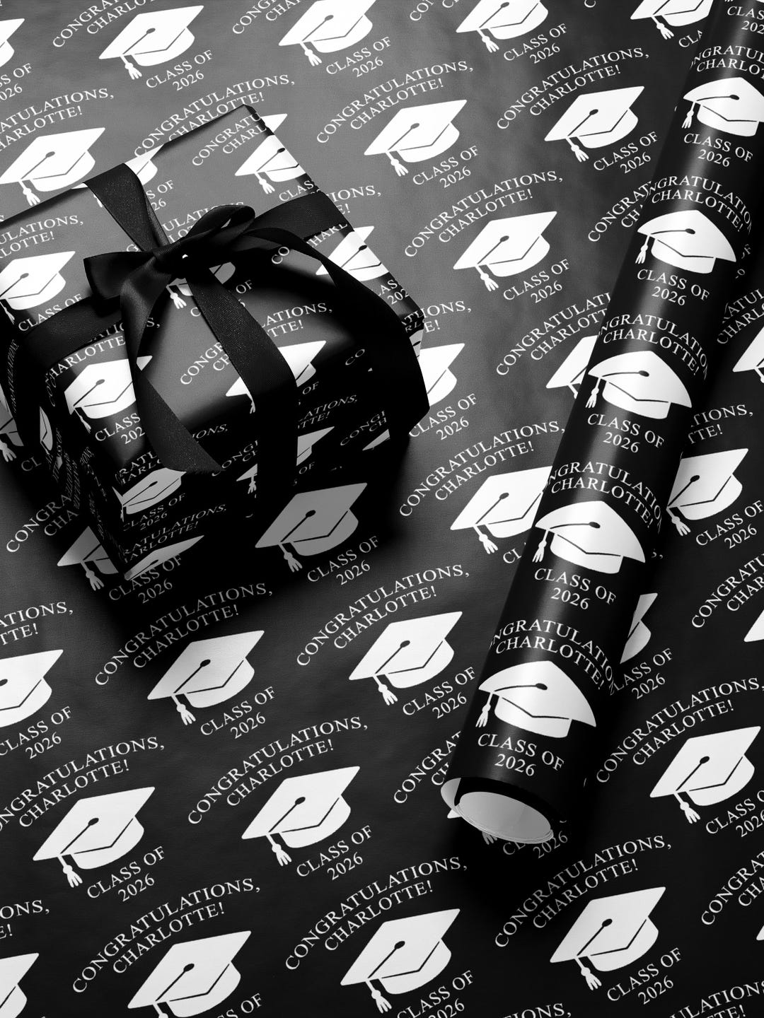 Custom Graduation Gift Wrap 2026 Personalized Wrapping Paper Class of ...
