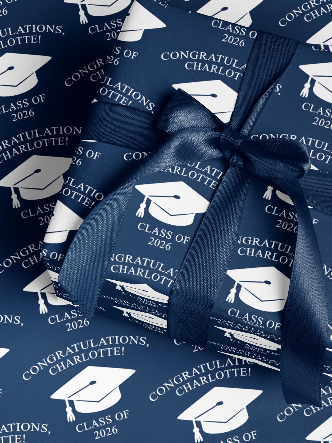 Personalized Class of 2026 Wrapping Paper Custom Graduation Gift Wrap ...
