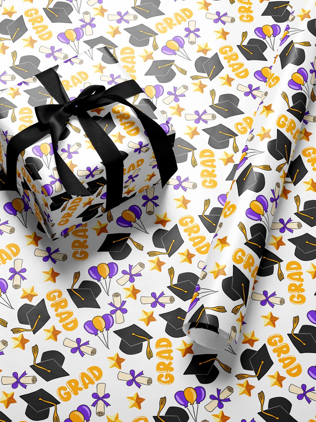Class of 2026 Gift Wrap Graduation Party Wrapping Paper High School ...