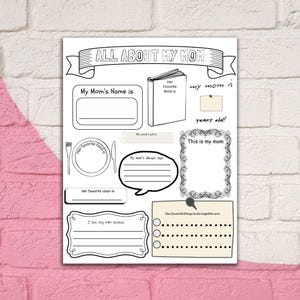 Karta aktywności na Dzień Matki - Wszystko o mojej mamie