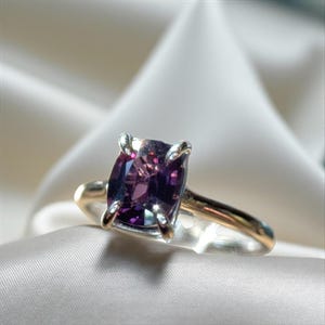 Deep Blue Spinel Ring: VS Clarity Sterling Silver, Ceylon Gem