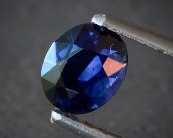 Unheated Royal Blue Sapphire 1 Ct Certified Natural Ceylon Collector Gem