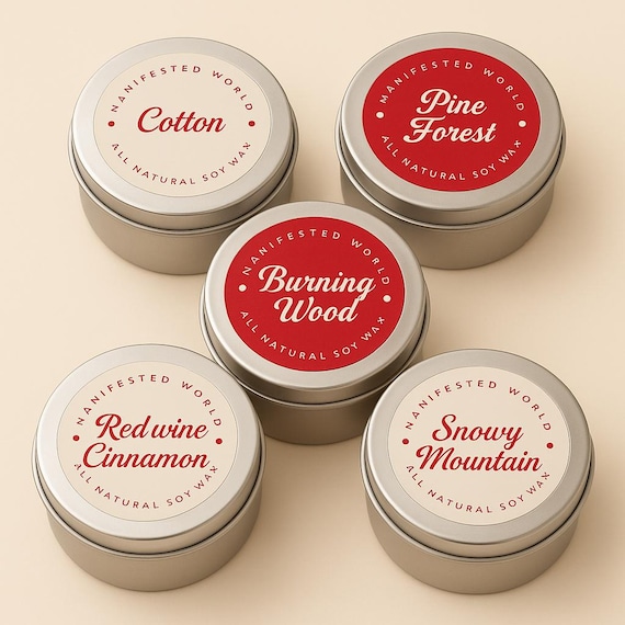 Holidays Mini Candle Pack | Scented Soy Candles