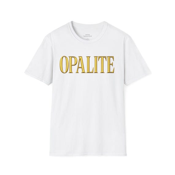 Opalite word design T-Shirt | Gold lettering