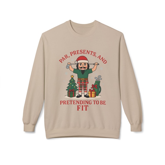 Golf Nutcracker Christmas Sweatshirt, Festive Golfer Gift