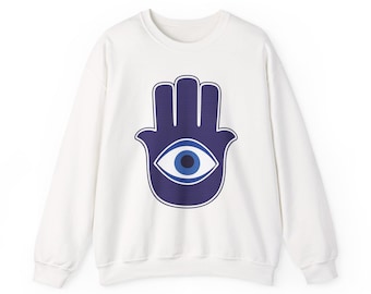 Hamsa Hand Eye Sweatshirt | Protective Symbol Crewneck