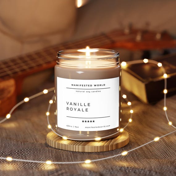 Vanille Royale - French Vanilla Bean with Tonka & Cocoa Scented Soy Candle 9oz