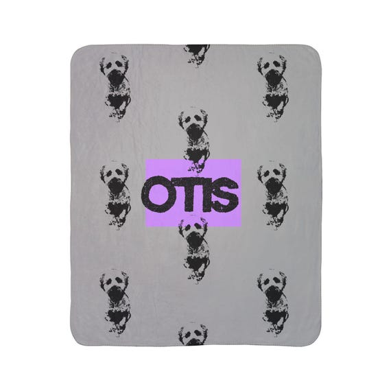 Custom Pet Photo Blanket, Personalized Fleece Sherpa Blanket