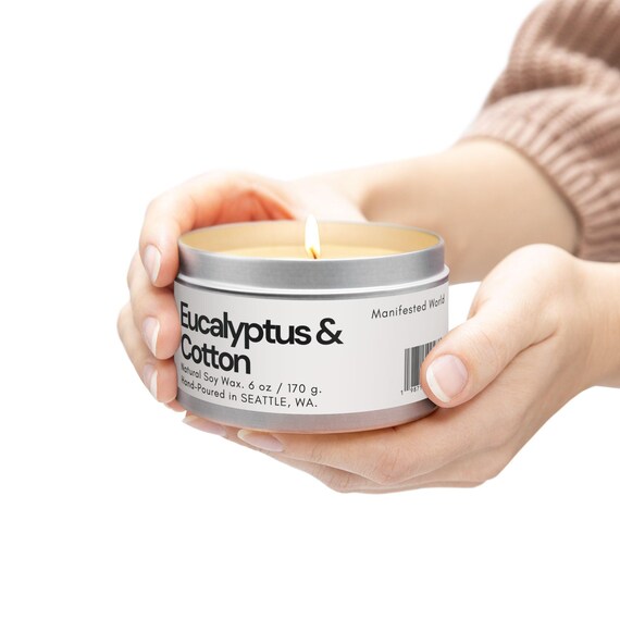 Eucalyptus & Cotton (Intense) Soy Candle