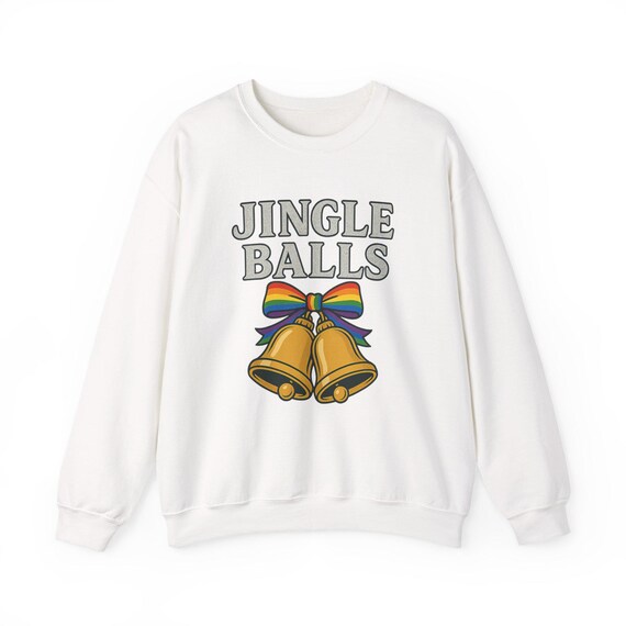 Gay Christmas Sweatshirt | Jingle Balls Bells funny Xmas Shirt