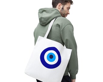 Bolsa de mano con símbolo del mal de ojo / Bolsa de protección Nazar