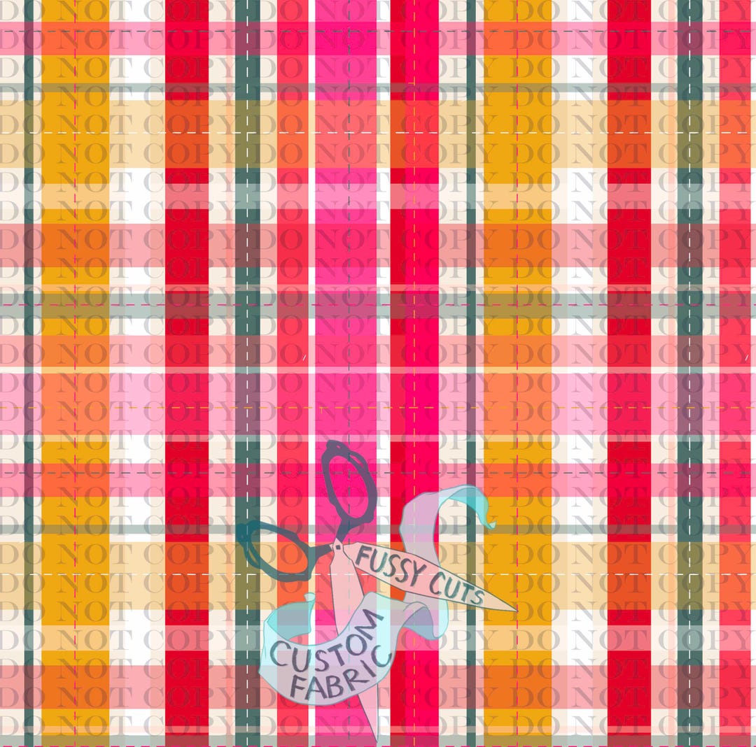 Vintage Christmas Plaid - Custom Print Fabric - Novelty Christmas ...