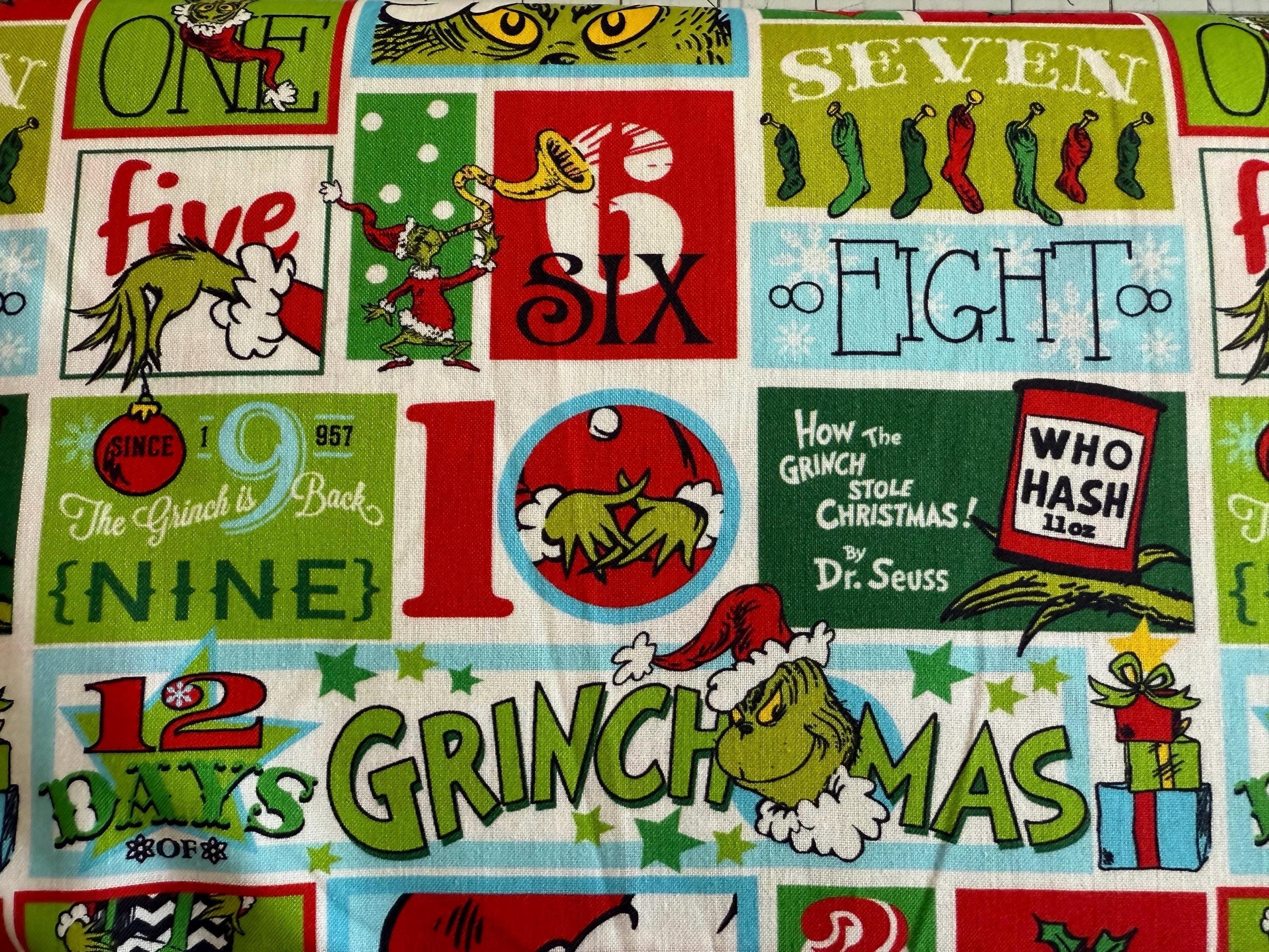 Patch Holiday Dr. Seuss - Grinch Fabric - Robert Kaufman - Grinch Patchwork