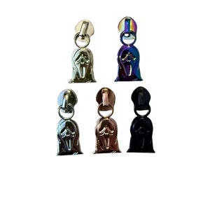 Ghost Face-ritssluitingen - ritstrekkers maat 5 - nieuwigheid ritstrekkers - nr. 5 ritstrekkers