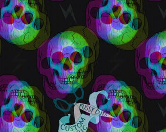 Holo Skulls - Tela con estampado personalizado - Estampados de calaveras originales