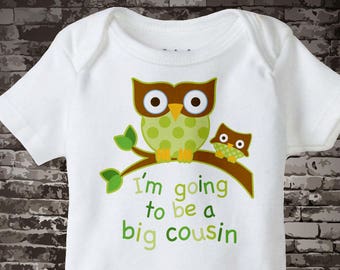 Neutral I'm going to be a Big Cousin Onesie or Shirt,  Pregnancy Announcement 01152014f