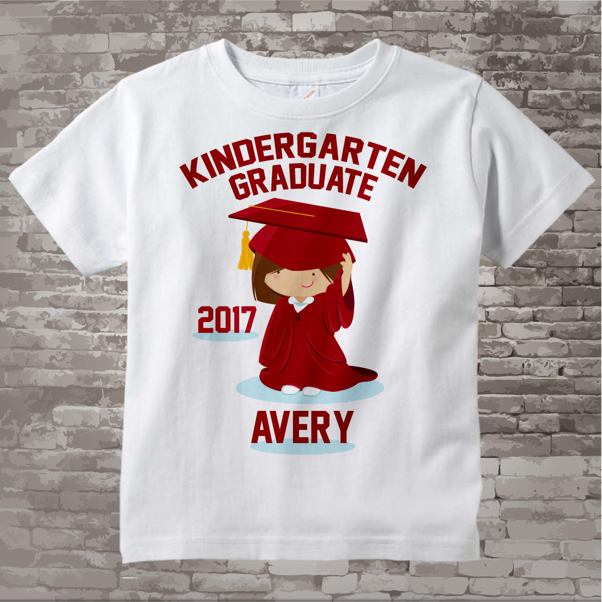 Personalized Kindergarten Graduate Shirt Kindergarten Etsy