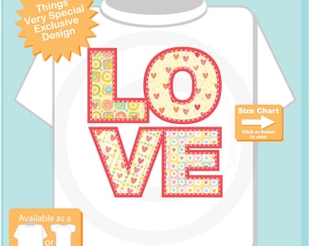 Kids Valentines Shirt, LOVE Shirt for Kids, Valentine Love Shirt (01202017n)