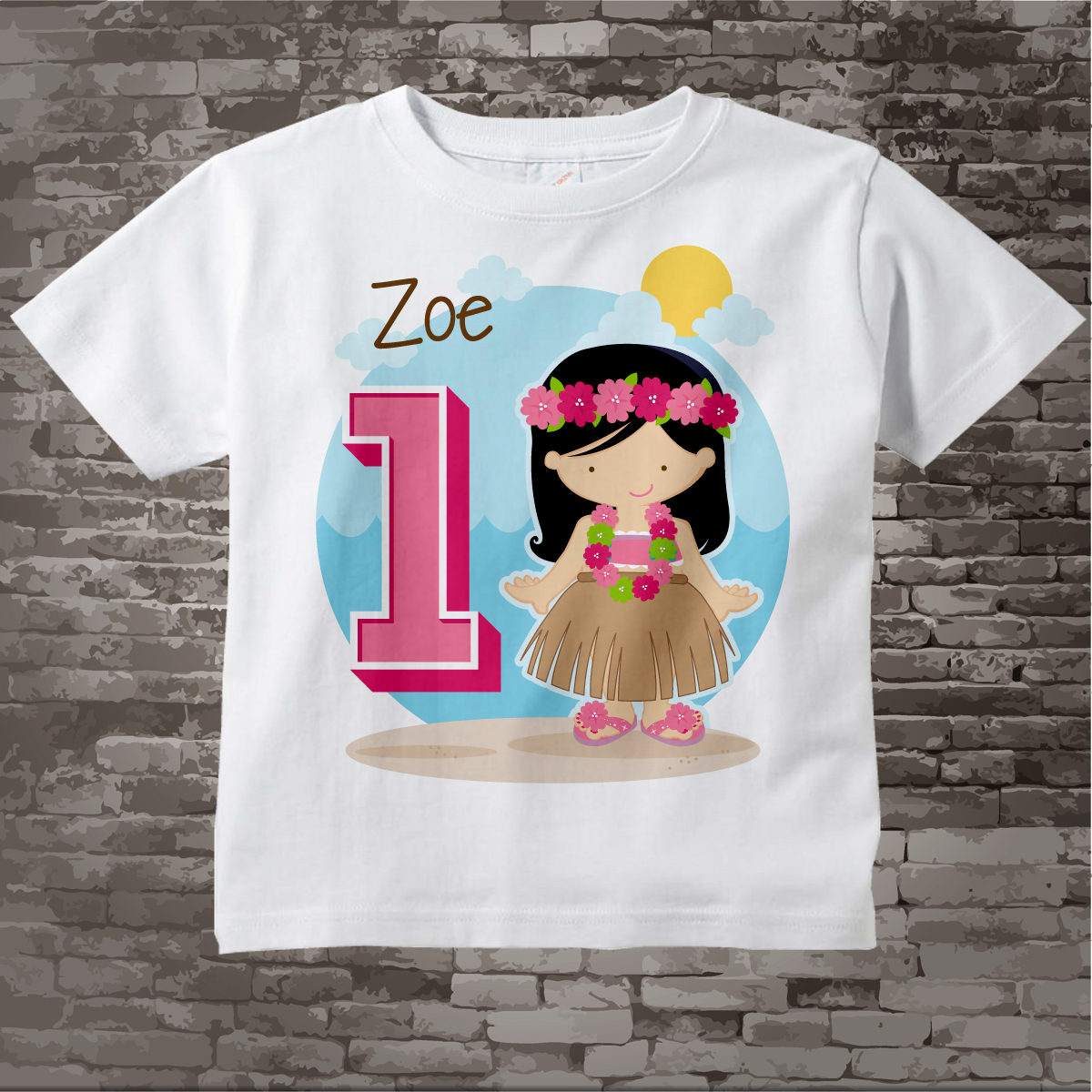 first birthday luau outfit girl