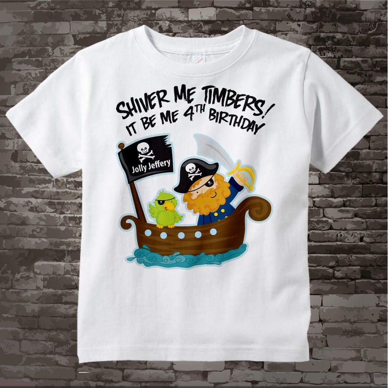 pirate theme shirt