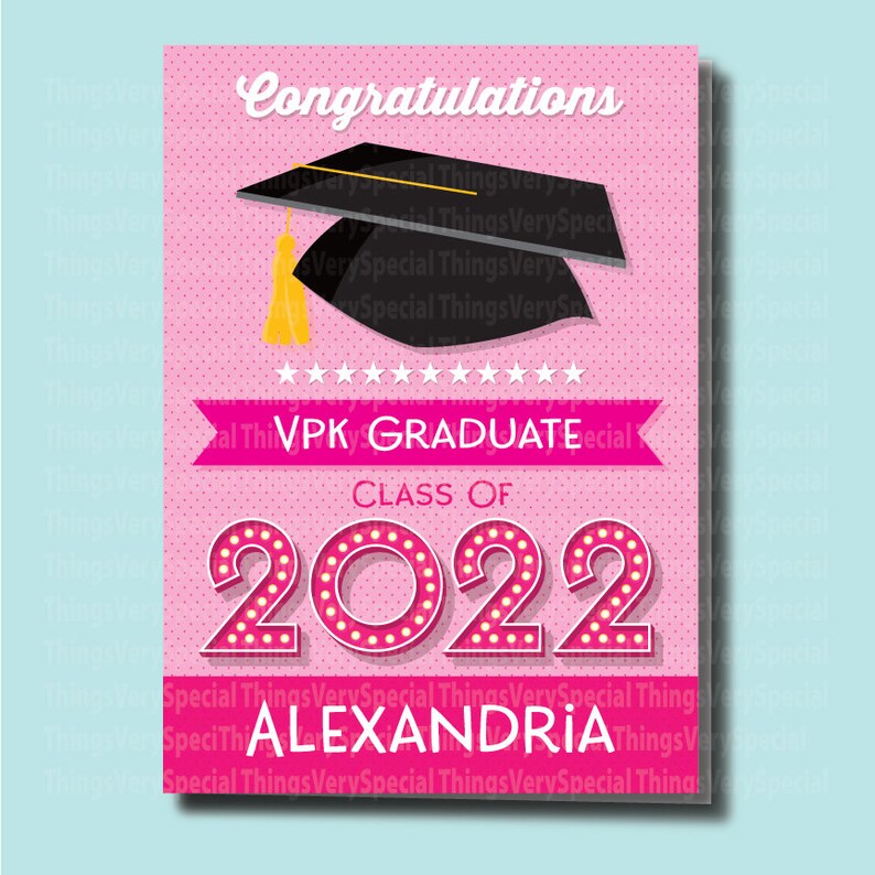 VPK Graduation Card Personalized VPK Graduation Card for 2022 Etsy