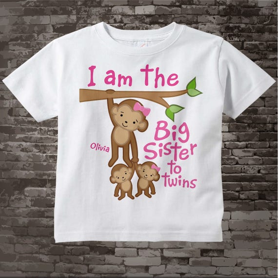 big sister to twins shirt