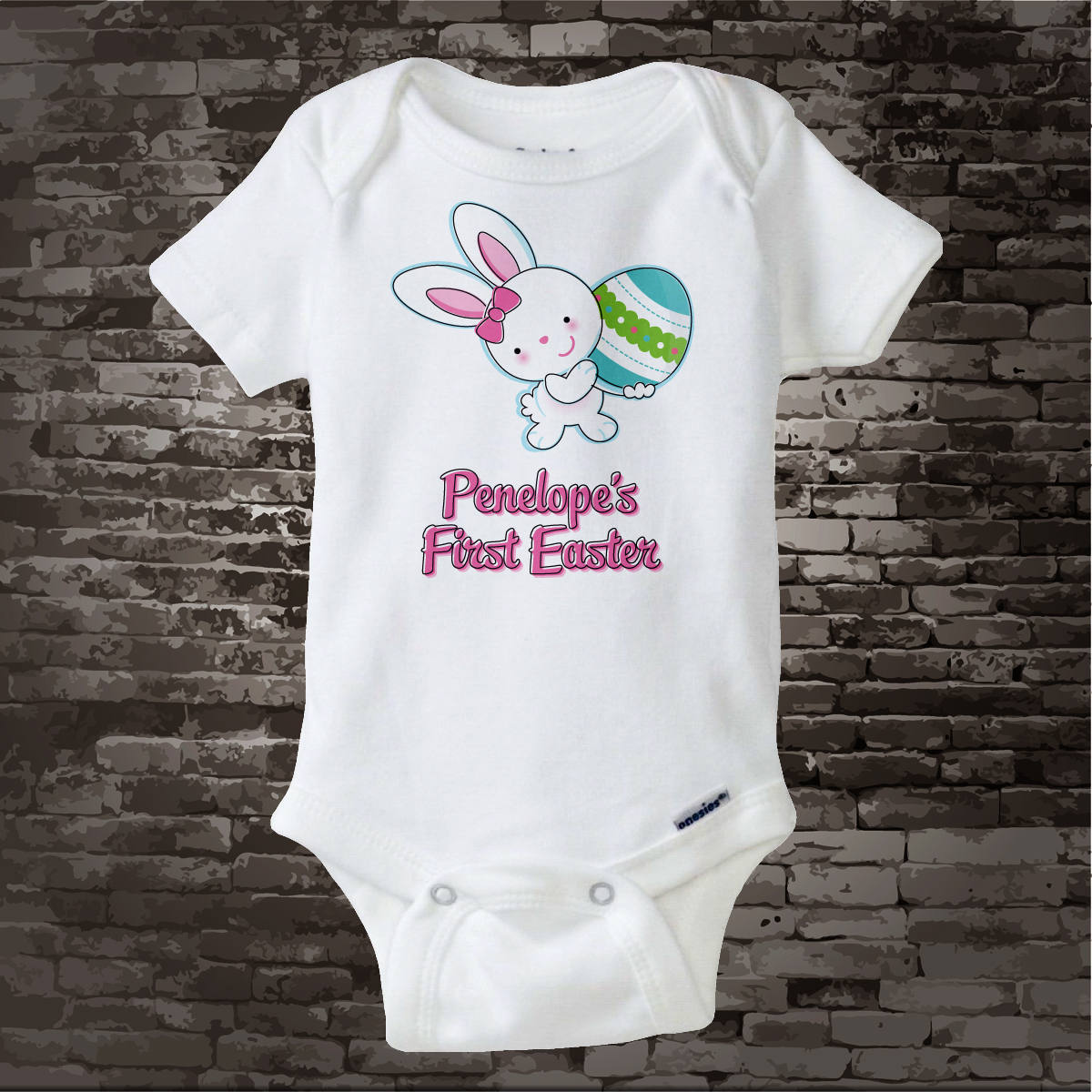 Toddler Bunny My 1st Easter wName Easter Outfit Easter Infant Humor