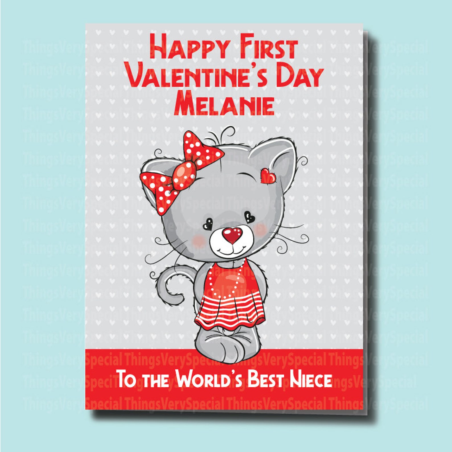 First Valentine's Day Card for Niece Personalized 1st Etsy Ireland
