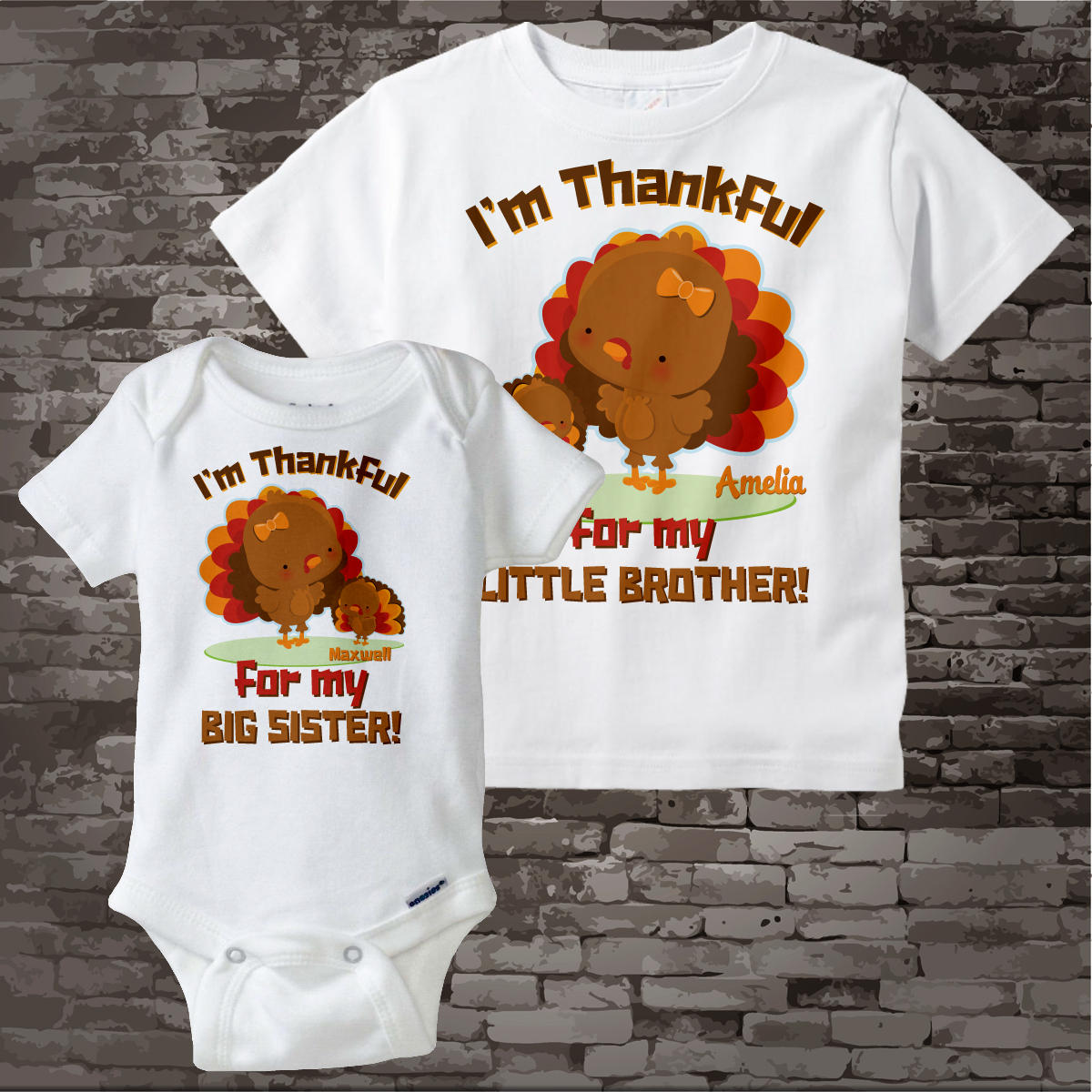 Big sister little sister thanksgiving clearance outfits