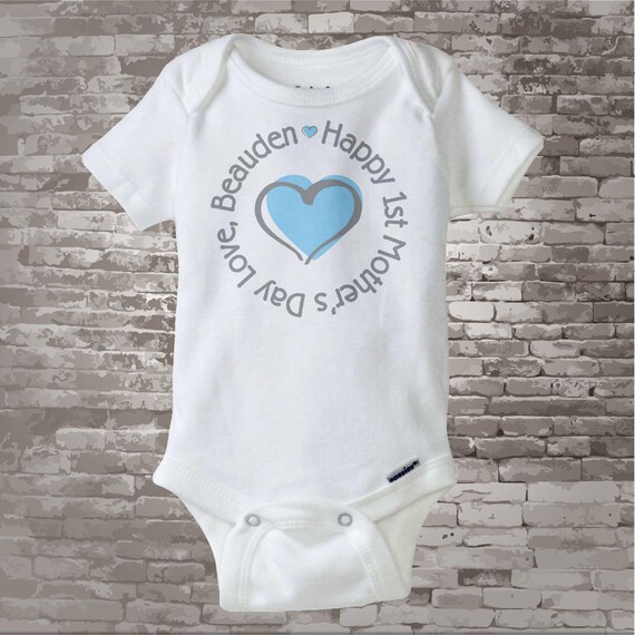 first mother's day onesie boy